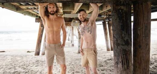 Lane is back and hitting the beach with bearded newbie Jaxon! When the long-haired stud introduces himself as they hang out under the boardwalk, Lane notices his accent.