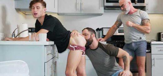 Jake and Lance enjoy a lazy afternoon while Shae, Lance’s housekeeper, keeps things tidy. But Jake and Lance are a little horny and want to have fun with Shea.